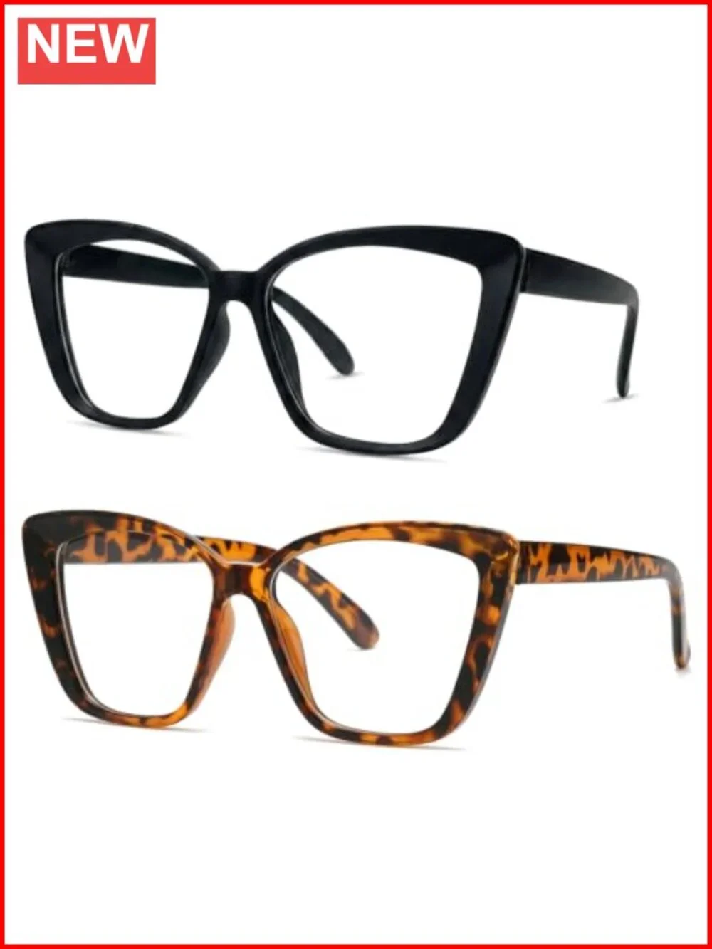 Oversized Cat Eye Blue Light Blocking Glasses Women Men Fashion Computer